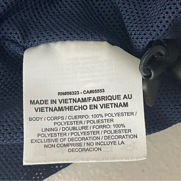 NIKE GOLF MEN’S FULL ZIP WIND JACKET WINDBREAKER LARGE BLUE ZIP DOWN - Picture 10 of 11